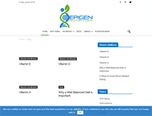 Tablet Screenshot of epigennutrition.com